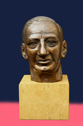 MY FATHER - 2007 - bronze portrait -  14 cm, with pedestal 20 cm - edition of 8 